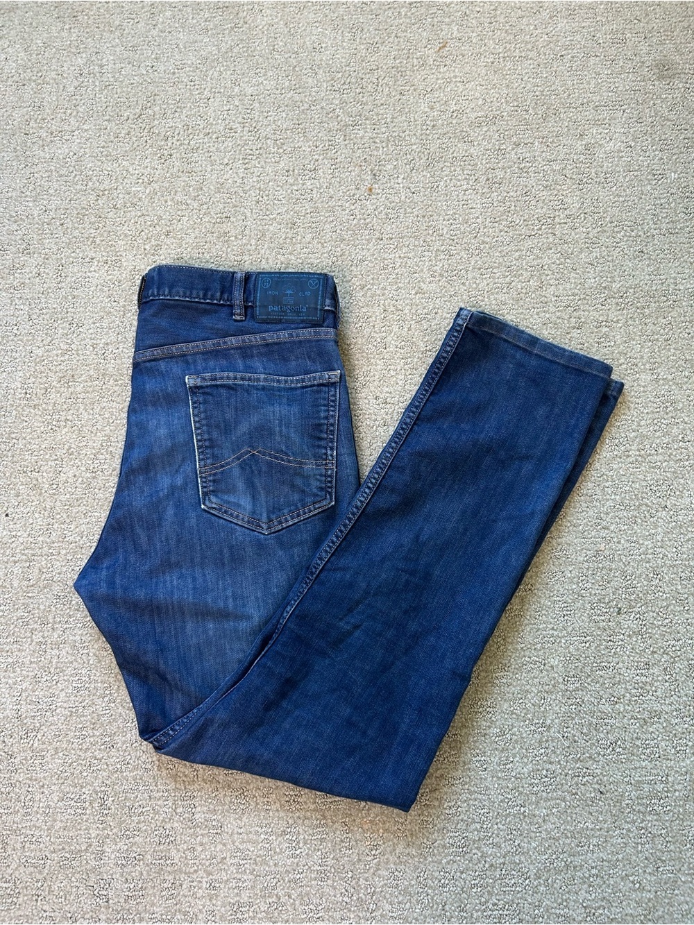 Patagonia Pants Mens 34x32 Blue Performance Twill Jeans Workwear Minimalist